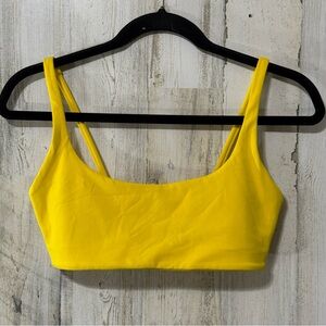 CRZ YOGA Bright Yellow Activewear Top Sports Bra
